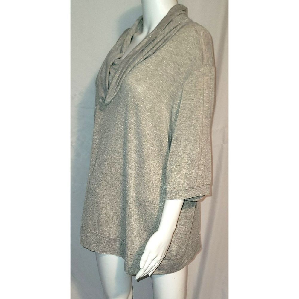 Cato Gray Cowl Neck Top - Picture 3 of 8